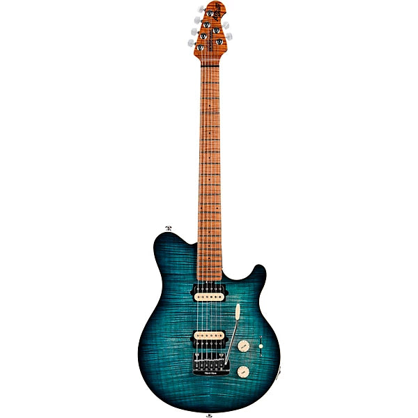 Music Man Axis Super Sport Yucatan Blue Flame – Woodsy's Music