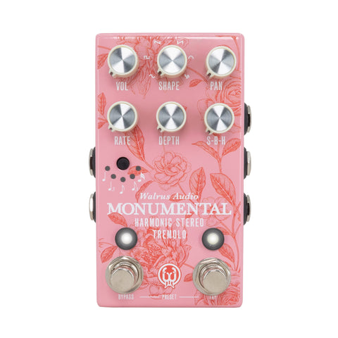 Walrus Audio Monumental Stereo Harmonic Tap Tremolo Floral Series 2024 Effect Pedal