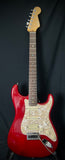 Used Fender American Deluxe Stratocaster HSS 2000 - Transparent Crimson Red