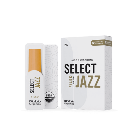 D'Addario Organic Select Jazz Filed Alto Saxophone Reeds